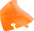 KLOCK WERKS Kolor Flare™ Windshield - 6.5" - Orange Ice - FLH KWW-01-0638