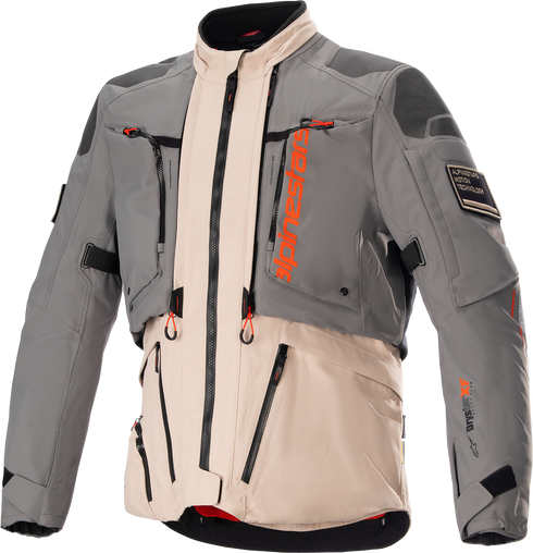 ALPINESTARS AMT-10R Drystar? XF Jacket - Fur Gray/Pale Brown/Spicy Orange - Small 3209623-9684-S