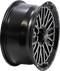 ITP Wheel - Momentum - Front/Rear - Black/Milled - 15x7 - 4/156 - 5+2 (+30 mm) 1522741731B