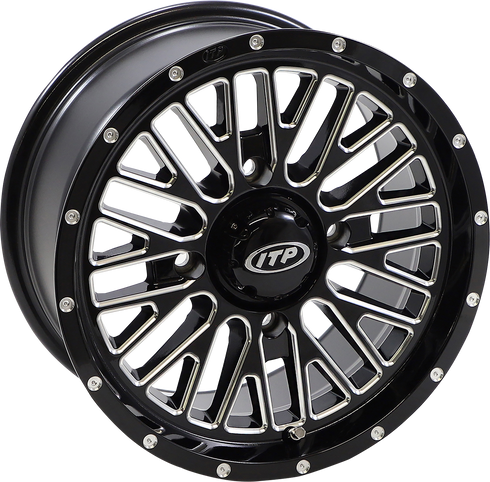 ITP Wheel - Momentum - Front/Rear - Black/Milled - 14x7 - 4/137 - 5+2 (+30 mm) 1422735731B