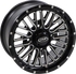 ITP Wheel - Momentum - Front/Rear - Black/Milled - 14x7 - 4/137 - 5+2 (+30 mm) 1422735731B