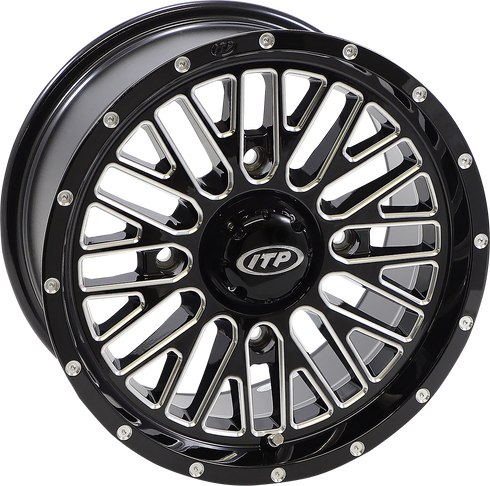 ITP Wheel - Momentum - Front/Rear - Black/Milled - 14x7 - 4/156 - 5+2 (+30 mm) 1422736731B