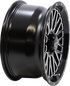 ITP Wheel - Momentum - Front/Rear - Black/Milled - 14x7 - 4/156 - 5+2 (+30 mm) 1422736731B