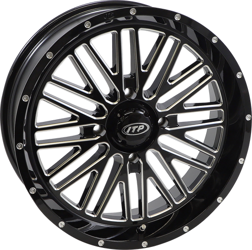 ITP Wheel - Momentum - Front/Rear - Black/Milled - 18x6.5 - 4/137 - 4+2.5 (+10 mm) 1822742731B