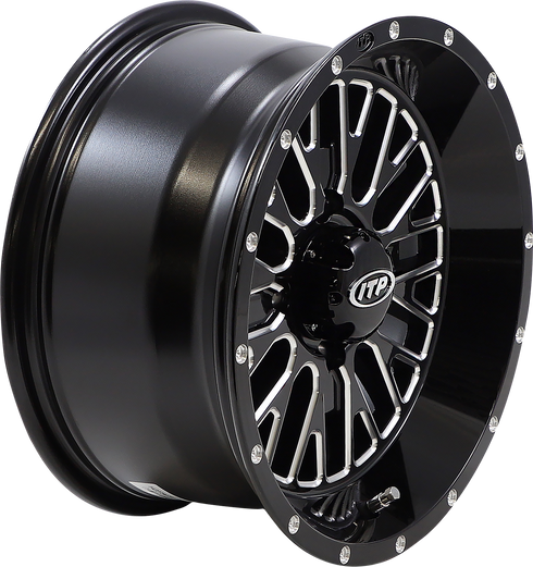 ITP Wheel - Momentum - Front/Rear - Black/Milled - 14x7 - 4/110 - 4+3 (+10 mm) 1422734731B