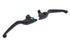 V-Twin Matte Black Smooth Wide Hand Lever Set - 26-0001