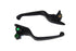 V-Twin Matte Black Smooth Wide Hand Lever Set - 26-0001