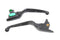V-Twin Matte Black 3-Slot Wide Hand Lever Set - 26-0003