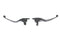 V-Twin M8 Matte Black Wide Hand Lever Set - 26-0005