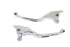 V-Twin M8 Chrome 3-Slot Hand Lever Set with Pin - 26-0006