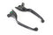 V-Twin M8 Matte Black 3-Slot Hand Lever Set - 26-0008