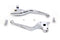 V-Twin Chrome 3-Slot Wide Hand Lever Set - 26-0009
