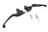 V-Twin Matte Black 3-Slot Wide Hand Lever Set - 26-0010