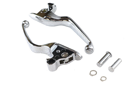 V-Twin Hand Lever Set Chrome - 26-0013