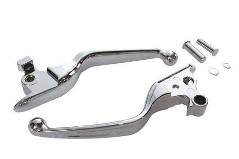 V-Twin Hand Lever Set Chrome - 26-0013