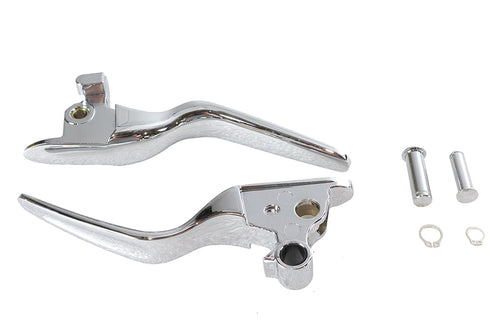 V-Twin Hand Lever Set Chrome - 26-0015