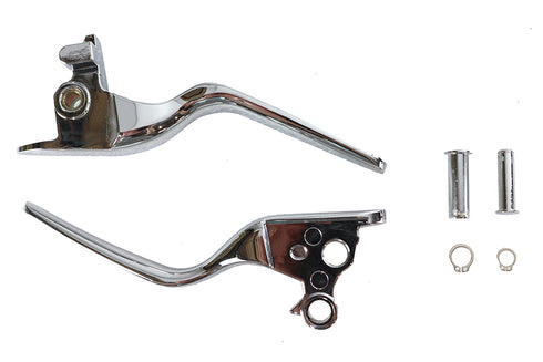 V-Twin Hand Lever Set Chrome - 26-0015
