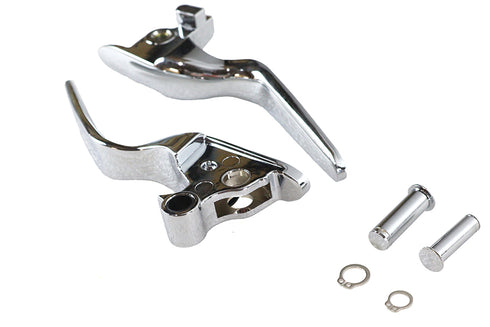 V-Twin Hand Lever Set Chrome - 26-0015