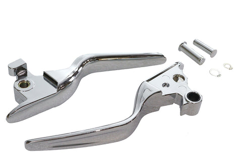 V-Twin Hand Lever Set Chrome - 26-0015