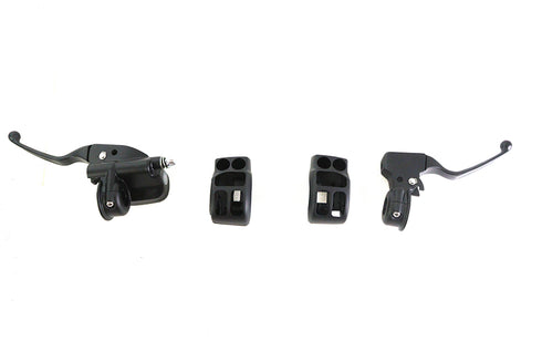 V-Twin Front Handlebar Control Kit Black - 26-0020