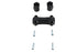 V-Twin Fat 1 inch Riser Set Black - 26-0022