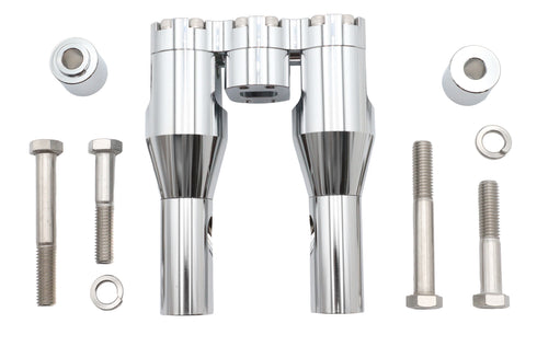 Wyatt Gatling Wyatt Gatling 6 inch Baron Style Riser Set Chrome - 26-0038