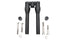 Wyatt Gatling Wyatt Gatling 10 inch Baron Style Riser Set Black - 26-0050