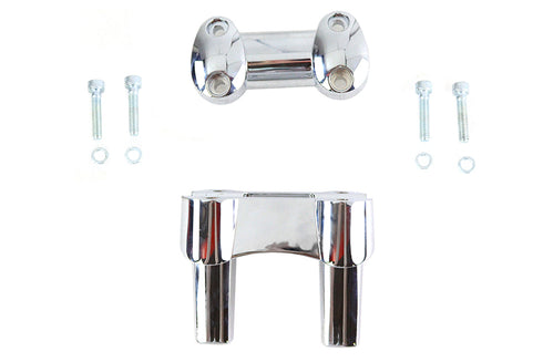 V-Twin 4.1 inch Fat Riser Kit Chrome - 26-0053