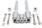 Wyatt Gatling Wyatt Gatling 10 inch Baron Style Riser Set Chrome - 26-0059