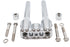 Wyatt Gatling Wyatt Gatling 10 inch Baron Style Riser Set Chrome - 26-0059