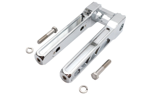 Wyatt Gatling Wyatt Gatling 10 inch Pirate Style Riser Set Chrome - 26-0060