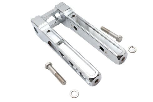 Wyatt Gatling Wyatt Gatling 10 inch Pirate Style Riser Set Chrome - 26-0060