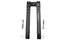 Wyatt Gatling Wyatt Gatling 12 inch Pirate Style Riser Set Black - 26-0064