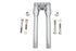 Wyatt Gatling Wyatt Gatling 12 inch Baron Style Riser Set Chrome - 26-0067