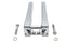 Wyatt Gatling Wyatt Gatling 12 inch Pirate Style Riser Set Chrome - 26-0068