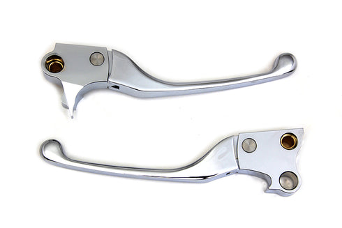 V-Twin Chrome Adjustable Hand Lever Set - 26-0115
