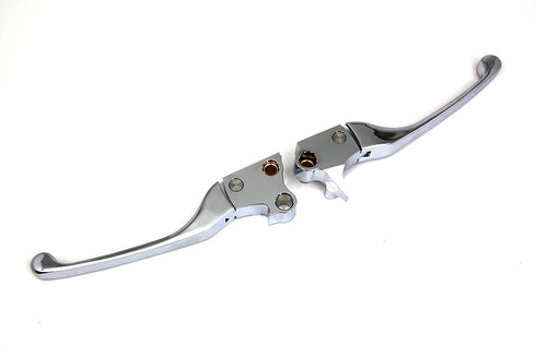V-Twin Chrome Adjustable Hand Lever Set - 26-0115