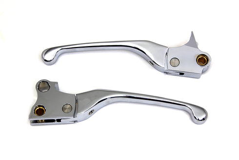 V-Twin Chrome Adjustable Hand Lever Set - 26-0115