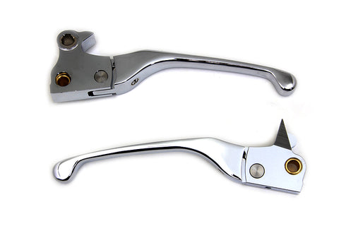 V-Twin Chrome Adjustable Hand Lever Set - 26-0116