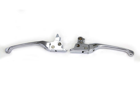 V-Twin Chrome Adjustable Hand Lever Set - 26-0117