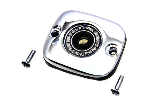 V-Twin Chrome Plated Handlebar Master Cylinder Cover - 26-0188