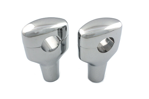 V-Twin Chrome 3-1/2 inch Short Riser Set - 26-0252
