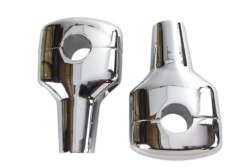 V-Twin 3-1/2 inch Short Riser Set Chrome - 26-0255