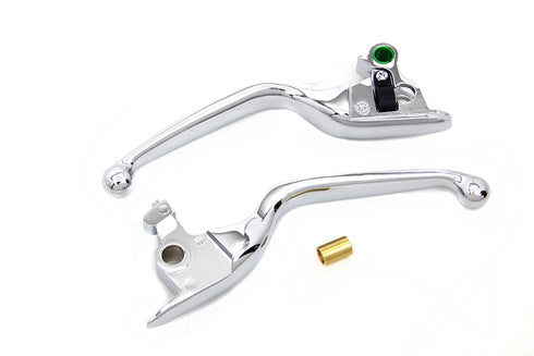 V-Twin Handlebar Control Levers Chrome - 26-0327