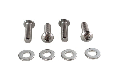 V-Twin Clutch Lever Clamp Screw Kit Chrome - 26-0400