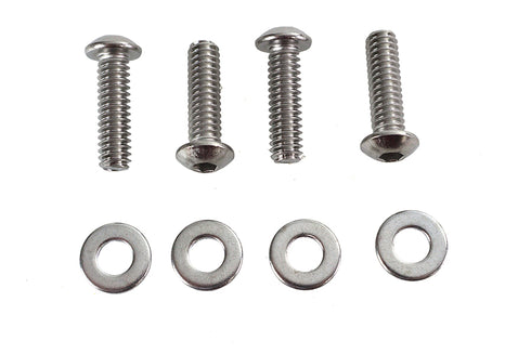 V-Twin Clutch Lever Clamp Screw Kit Chrome - 26-0400