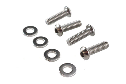 V-Twin Clutch Lever Clamp Screw Kit Chrome - 26-0400