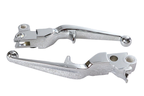 V-Twin Chrome Trigger Style Hand Lever Set - 26-0415