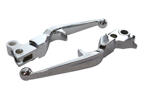 V-Twin Chrome Trigger Style Hand Lever Set - 26-0415