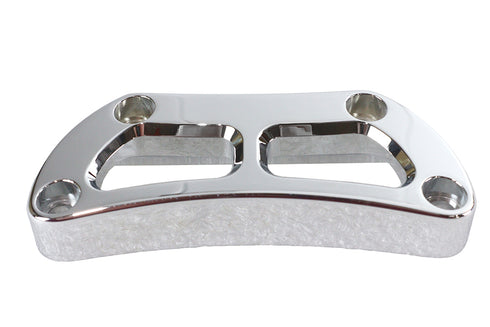 V-Twin Cutout Design Riser Top Clamp Chrome - 26-0451